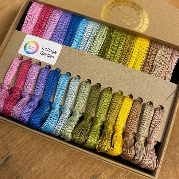 Paint-Box Silk Threads - Box of 15 - Cottage Garden - Click Image to Close